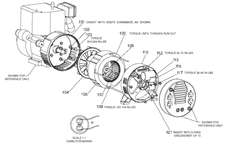 Generator Diagram and Parts List for BS600 Type 0 Porter Cable Generator
